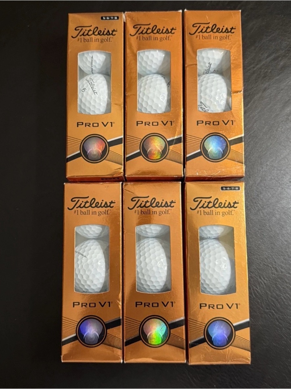 Titleist Pro V1 White Golf Balls - 6 Sleeves / 18 balls.